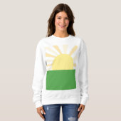 Sweatshirt art abstrait moderne (Devant entier)