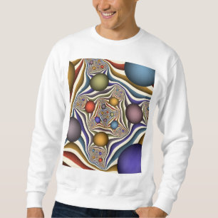 Sweatshirt Art abstrait moderne coloré en vol