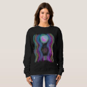 Sweatshirt Art Abstrait original à porter (Devant entier)