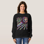 Sweatshirt Art Abstrait Original à Porter (Devant entier)