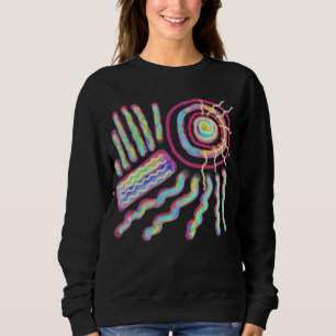 Sweatshirt Art Abstrait Original à Porter