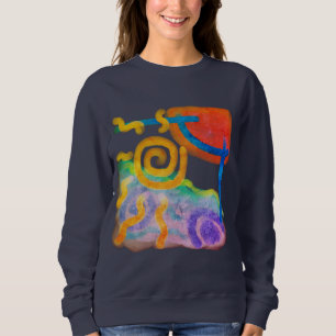 Sweatshirt Art Abstrait original à porter