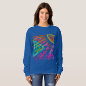 Sweatshirt Art Abstrait original à porter (Devant entier)