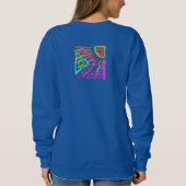 Sweatshirt Art Abstrait original à porter (Dos)