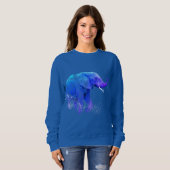 Sweatshirt Art animal éléphant (Devant entier)