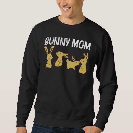 Sweatshirt Art Bunny cool pour maman Mère Rabbit Jersey Wooly (Devant)