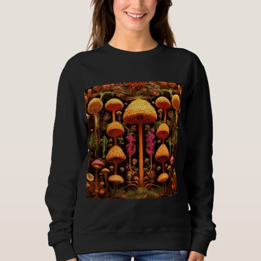 Sweatshirt art cactus lumineux (Devant)