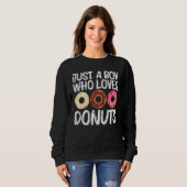 Sweatshirt Art cool Donut Pour Garçons Enfants Sucre Glaqué C (Devant entier)