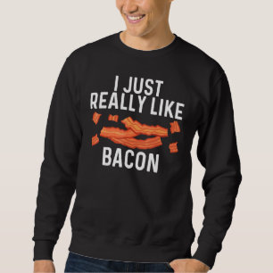 Sweatshirt Art de bacon cool pour hommes femmes porc lanières