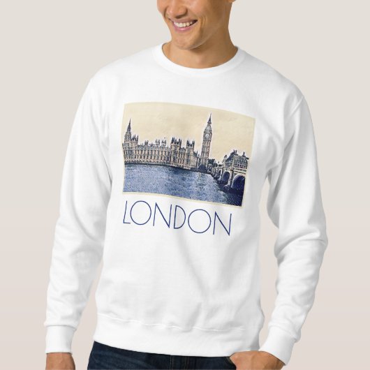 Sweatshirt Art de Big Ben London Watercolor (Devant)