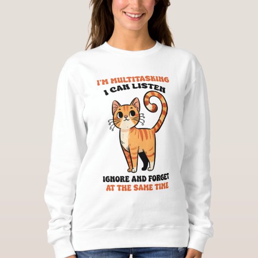 Sweatshirt art de mots multitâche sarcasme drôle (Devant)