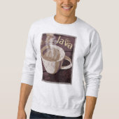 Sweatshirt Art de tasse de café de Java (Devant)