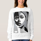 Sweatshirt Art Deco Girl (Devant)