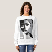 Sweatshirt Art Deco Girl (Devant entier)