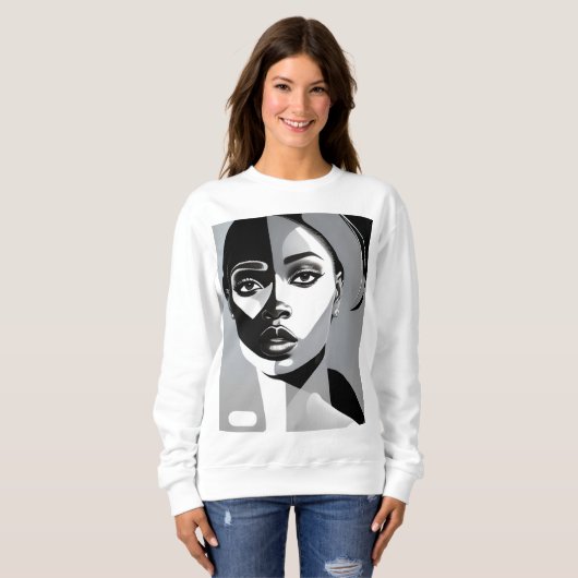 Sweatshirt Art Deco Girl (Devant entier)