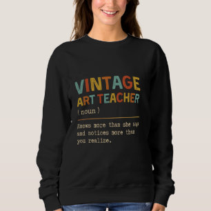 Sweatshirt Art Enseignant Définition Drôle Retour À L'École P
