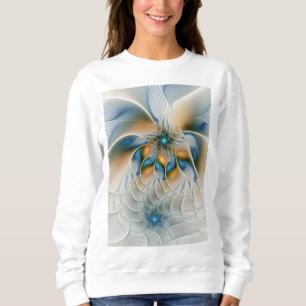 Sweatshirt Art Fractal De L'Imaginaire Abstrait En Plein Esso