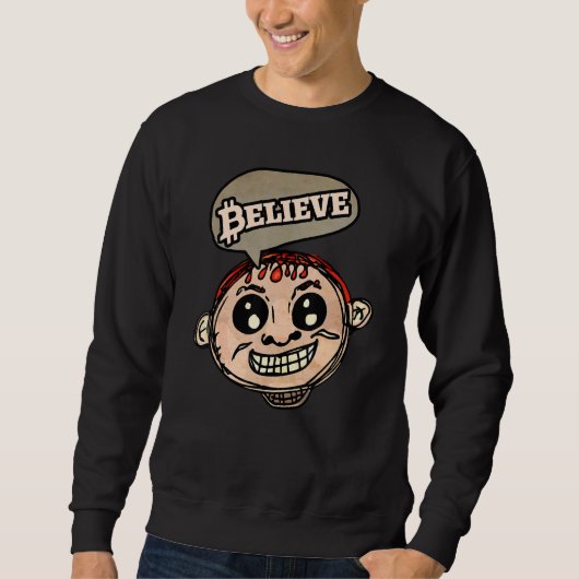 Sweatshirt Art Fun Crypto Belipto Pour CryptoCurrency Trader (Devant)