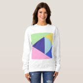 Sweatshirt art géométrique multicolore (Devant entier)
