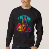 Sweatshirt Art German Shepherd Dog Camping (Devant)
