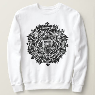Sweatshirt Art hypnotique complexe de mandala