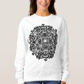 Sweatshirt Art hypnotique complexe de mandala (Devant)