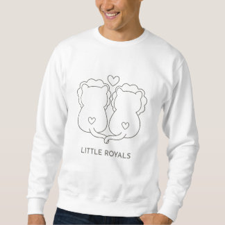 Sweatshirt Art minimaliste Lion Couple Line - Cadeau Annivers