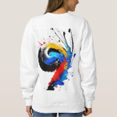 Sweatshirt art multicolore (Dos)