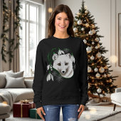 Sweatshirt Art Nouveau Renard blanc arctique