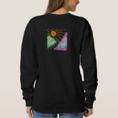 Sweatshirt Art original Sun Abstrait à porter (Dos)