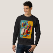 Sweatshirt Art Painting Pop Painter Mom 3 (Devant entier)
