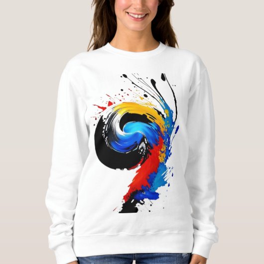 Sweatshirt art par multi-couleurs (Devant)