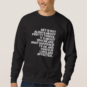 Sweatshirt Art Plutôt Vivre Affecter Style Moderne But T