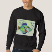 Sweatshirt Art Poisson De Sharon Cummings (Devant)