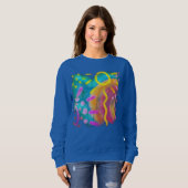 Sweatshirt Art portable Abstrait coloré (Devant entier)