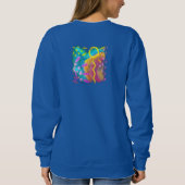 Sweatshirt Art portable Abstrait coloré (Dos)
