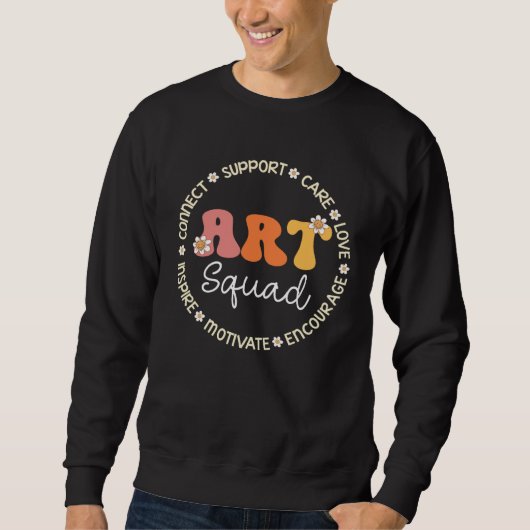 Sweatshirt Art Squad Appreciation Week Back to School (Devant)