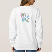 Sweatshirt Art wearable abstrait original (Dos)