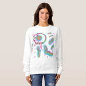 Sweatshirt Art wearable abstrait original (Devant entier)