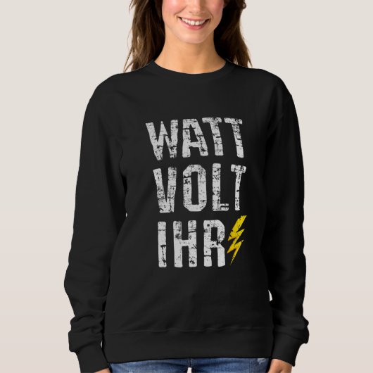 Sweatshirt Artisans électronique Résistante Watt Vo (Devant)