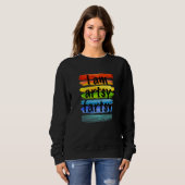 Sweatshirt Artiste I Am Artsy Fartsy Rainbow Paint Strited Fu (Devant entier)