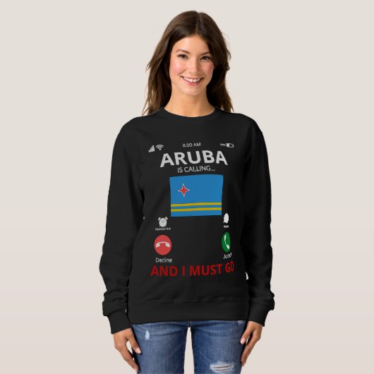 Sweatshirt Aruba Is Calling (Devant entier)