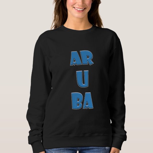 Sweatshirt Aruba Mots Colorés (Devant)