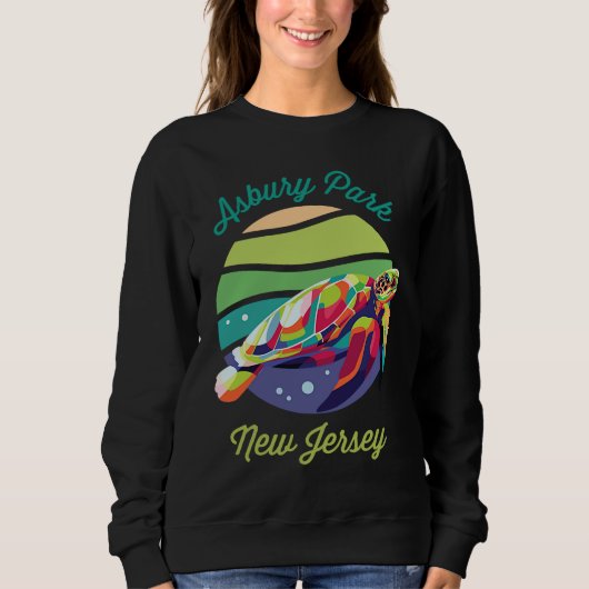 Sweatshirt Asbury Park  Sea Turtle Souvenir (Devant)