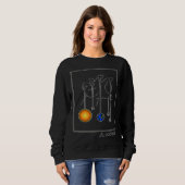Sweatshirt Ascendancy Axxion Abstract Planets Solar System Sp (Devant entier)