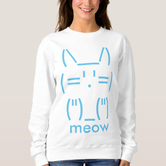 Sweatshirt ASCII Cat (Devant)