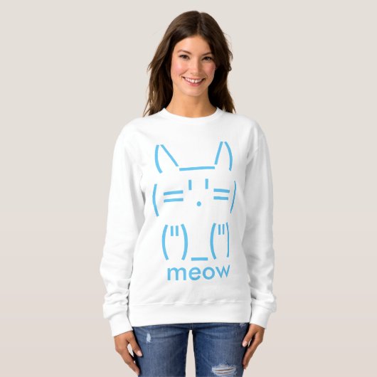 Sweatshirt ASCII Cat (Devant entier)