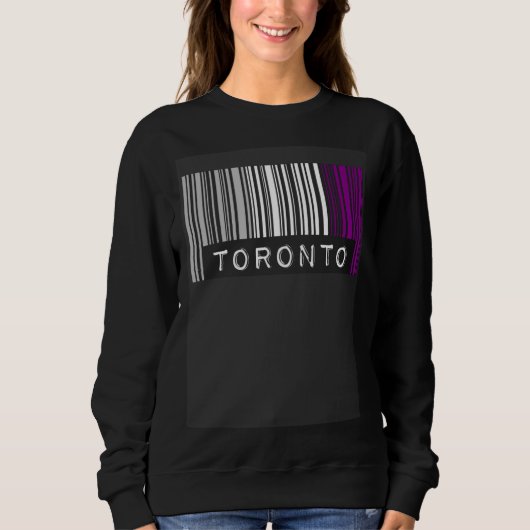 Sweatshirt Asexual Barcode Pride Toronto Canada Cute Ace Aest (Devant)
