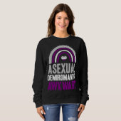 Sweatshirt Asexual Demiromantic Awkward Asexual Pride Bohemia (Devant entier)