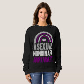 Sweatshirt Asexual Nonbinary Awkward Asexual Pride Bohemian R (Devant entier)